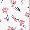 Ivory/Pink Modern Floral Double Brushed Jersey Knit Fabric By the Yard